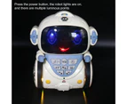 Robot Toy Multipurpose Universal Music Voice Interactive Robot Toy for Boys Random Color