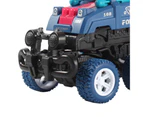 Tank Toy Fine Workmanship Wear-resistant Plastic Children Inertial Tank Toy for Kids Dark Blue