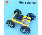 Solar Power Toy Kid-safe Teamwork Ability Plastic Educational Projects Solar Kit for Family Yellow