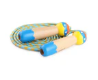 Cartoon Animal Adjustable Skipping Jump Rope with Wooden Handle Exercise Tool