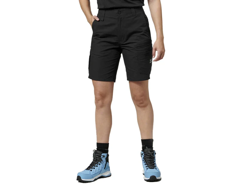 Hard Yakka Womens Raptor Mid Short (Y08228) - Black