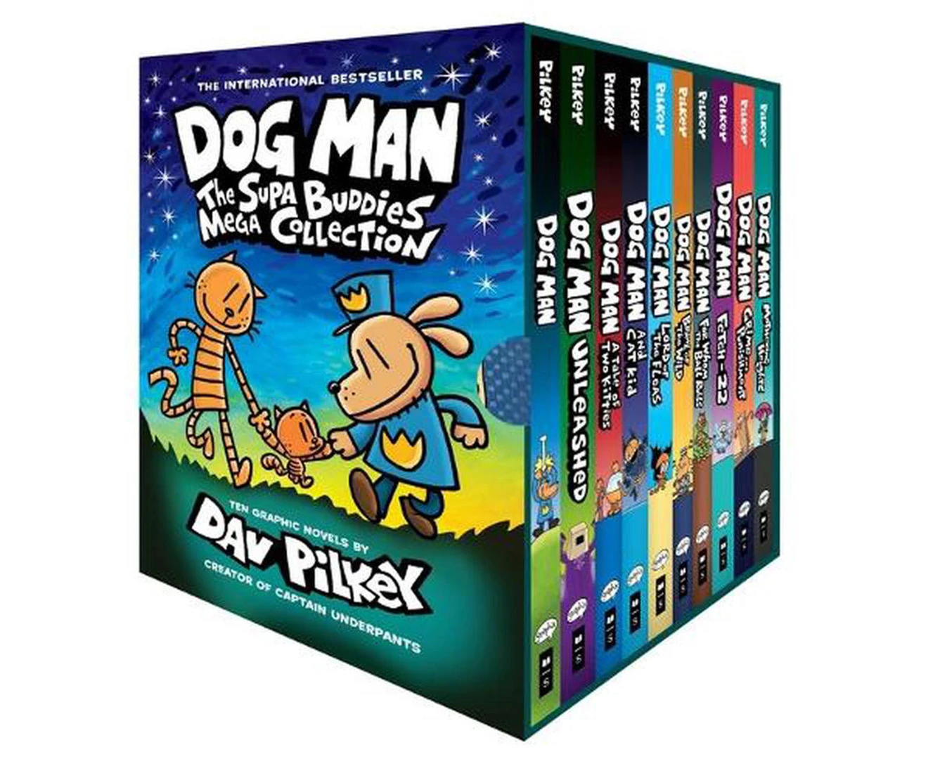 Dog Man: The Supa Buddies Mega Collection Box Set by Dav Pilkey - Book