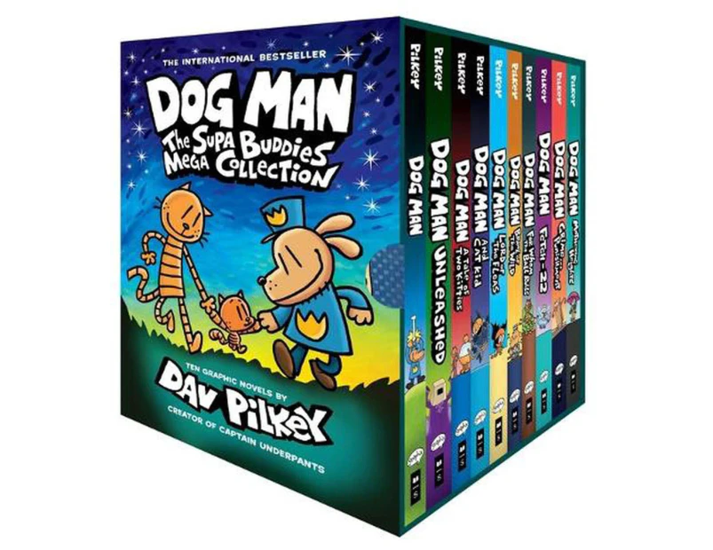 Dog Man: The Supa Buddies Mega Collection Box Set by Dav Pilkey - Book