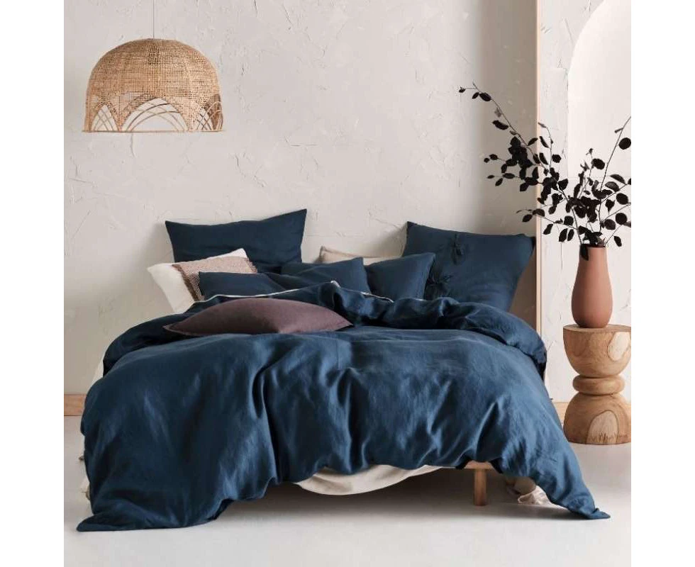 Linen House Nimes Navy Quilt Cover Set