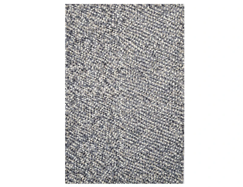 Handwoven Trendy Wool Rug - Jelly Bean - Grey