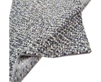 Handwoven Trendy Wool Rug - Jelly Bean - Grey