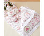 Doll Bedding Set Fine Workmanship No Deformation Washable Doll Bedding Set with Sleeping Pillows Quilt for Decor