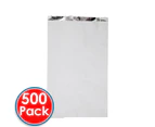 2 x Takeaway Foil Lined Paper Chicken Bags Extra Large Plain Disposable 250 Pack