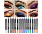 15 Colors Eyeshadow Stick Waterproof Eye Shadow Pencil Shimmer