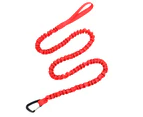 Shock Absorbing Alloy Buckle Nylon Bike Tow Rope Child Bike Stretchy Trailer Rope for Outdoor    Red