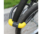 Security Bike Lock Rust-proof Corrosion Resistant Anti-saw Combination 4 Number Code Bike Lock for Road Bike Yellow B