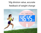 QQ-001 Weight Scale Home Health Human Body Electronic Scale Battery Model (Gray)