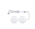 LED Makeup Mirror Light Beauty Fill Light Hand Sweep Sensor Mirror Front Light, Power source: 2 Bulbs(Natural White)