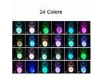Toilet Hanging Type Human Body Movement Light Sensitive Response LED Night Light 24-Color Cycle Color Change