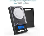 50 g/0.001 g milligram scale, MG scale, milligram scale, pocket scale