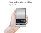 Kitchen Stainless Steel Mini Portable Scale High Precision Jewelry Scale Electronic Scale, Specification: 300g/0.01g