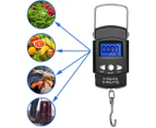 Fishing Scale 110lb/50kg Backlit LCD Screen, Portable Electronic Balance Digital Fish Hook Hanging Scale