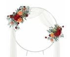 2M Wedding Hoop Round Circle Arch Backdrop Flower Display Stand Frame - Gold
