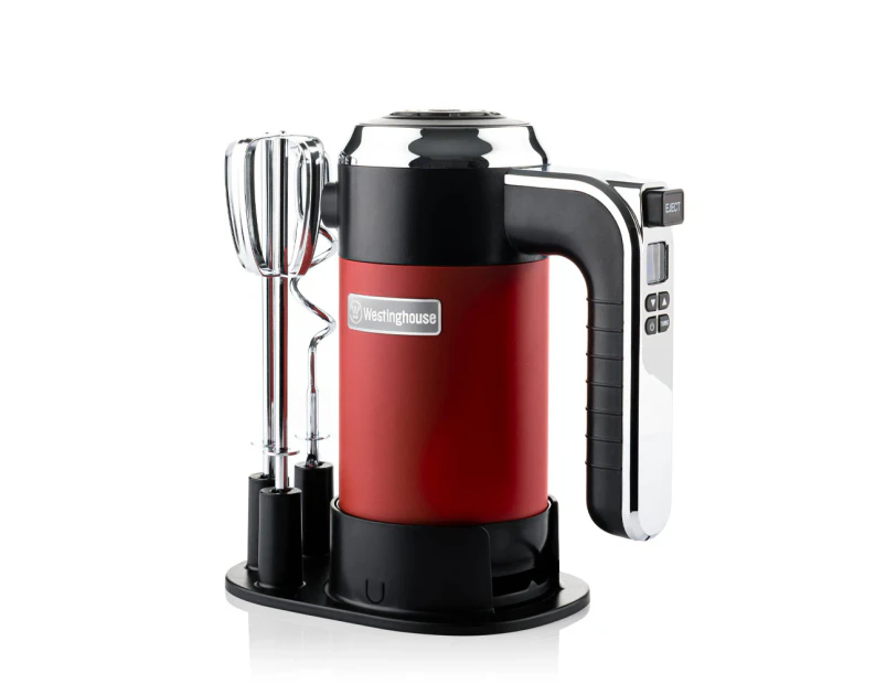 Westinghouse Retro Series Red 350W 7 Speed Electric Hand Mixer/Beater/Blender