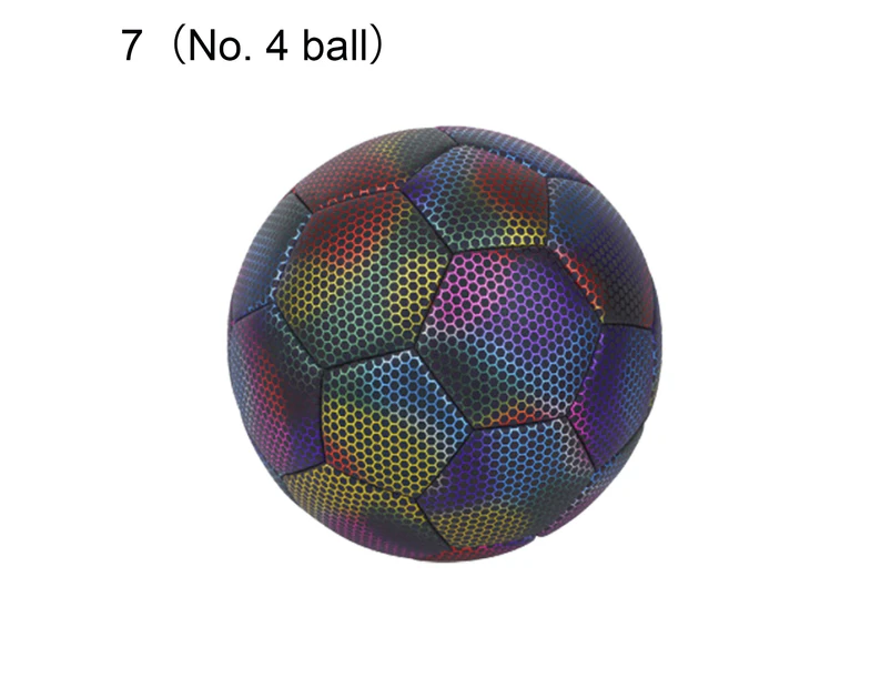 Size4/5 Competition Football Reflective High Elasticity Well Rebound Luminous Night Glow Footballs for Ground