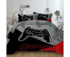 Gamer Gaming Gamepad Quilt Duvet Doona Cover Set Single Double Bed Pillowcases