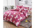 UNICORN1 Ultra Soft Quilt Doona Duvet Cover Set Single Double Queen Super King