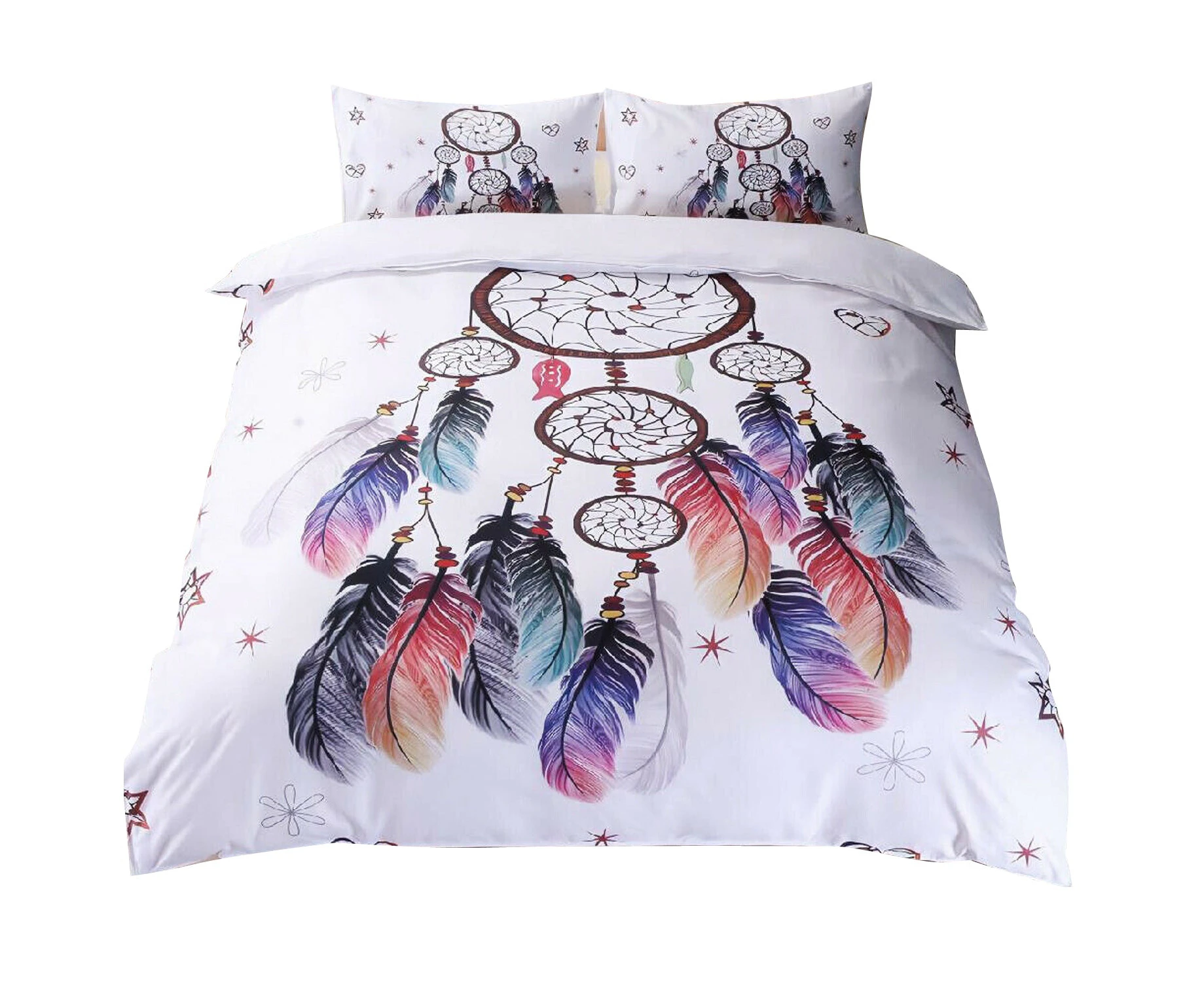 Dream Catcher Ultra Soft Quilt Doona Duvet Cover Set Single Double Queen Super King