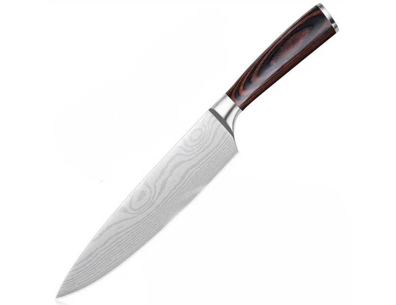8 Inch Stainless Steel Damascus pattern Blade Knife Chef Kitchen Knives Slicing