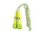 Cartoon Animal Adjustable Skipping Jump Rope with Wooden Handle Exercise Tool