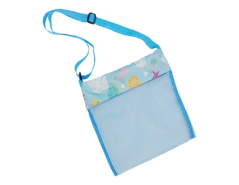 Children Sand Away Adjustable Shoulder Strap Multifunctional Foldable Mesh Beach Bag Water Toy Holder Outdoor Supplies