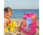 Beach Bag Large Capacity Wear-resistant Nylon Child Beach Toys Seashells Collecting Storage Bag Beach Tools