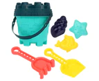 6Pcs/Set Beach Toys Creative Smooth Edge ABS Unisex Beach Sand Shovel Toys for Kids