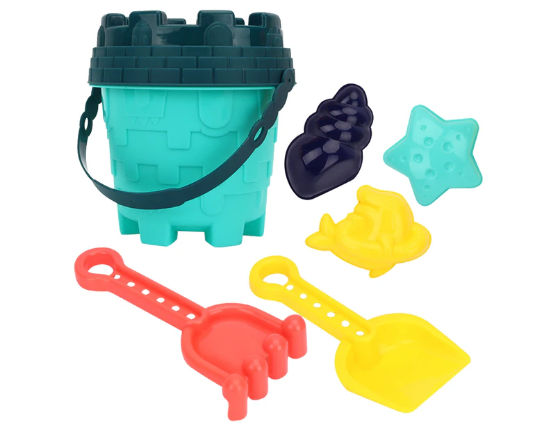 6Pcs/Set Beach Toys Creative Smooth Edge ABS Unisex Beach Sand Shovel Toys for Kids