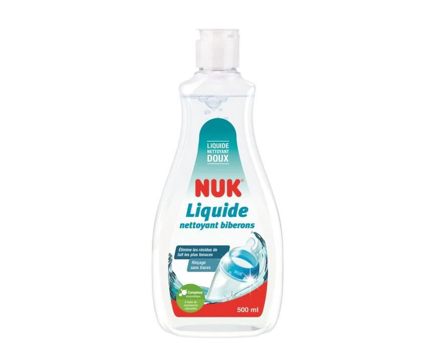 Nuk 10751413 Special Bottle Cleaning Liquid, 500 ml, Ideal for Cleaning Bottles, Teats and Accessories, Fragrance-, pH-Neutral, 100% Recycled Bottle 107514