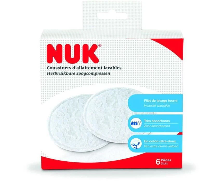 NUK Washable Breast Pads 6 Pads