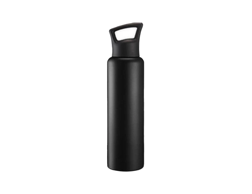 750ml Travel Water Bottle Anti-scald Food Grade Material Smell-less Outdoor Cycling Sports Water Bottle for Climbing Black