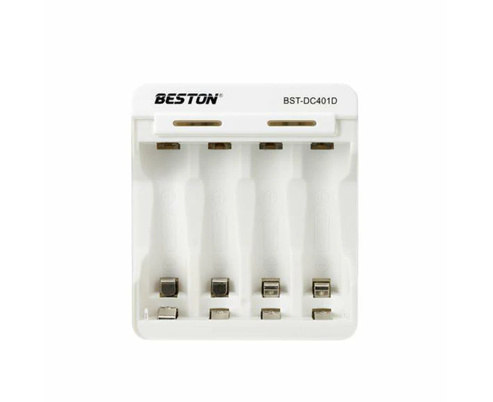 Beston 4-Slot Quick Smart Intelligent QC Battery USB Charger for 1.2V AA AAA NiMh Rechargeable Battery