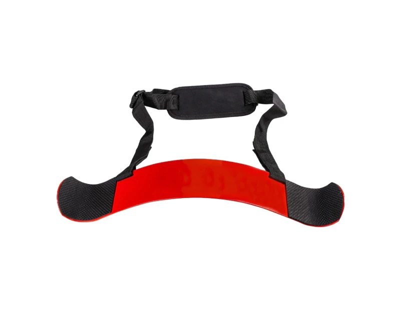 Arm Blaster Adjustable Strap Muscle Training Multi-purpose Bicep Curl Support Isolator Gym Equipment Bright Red