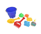 7Pcs/Set Kids Sand Beach Castle Bucket Spade Shovel Rake Model Water Tools Toy-7pcs