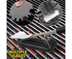Grill Brush and Scraper,BBQ Grill Cleaning Brush Kit, Safe Wire Scrubber, Universal Fit BBQ Cleaner Accessories