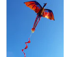 Outdoor Colorful 3D Dragon Flying Kite with 100m Tail Line Children Kids Toys