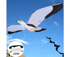 Kids Lifelike 3D Seagull Kite Flying Game Outdoor Sport Fun Toy with 100m Line