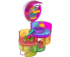 Polly Pocket - Smoothie multifaceted box, 3 levels, 25 surprise accessories, Polly and Shani dolls - Mini-doll - From 4 years old - CATCH