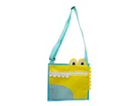 Children Sand Away Cartoon Crocodile Zipper Design Portable Sand Toys Swimming Accessories Collecting Bag for Holding Shells