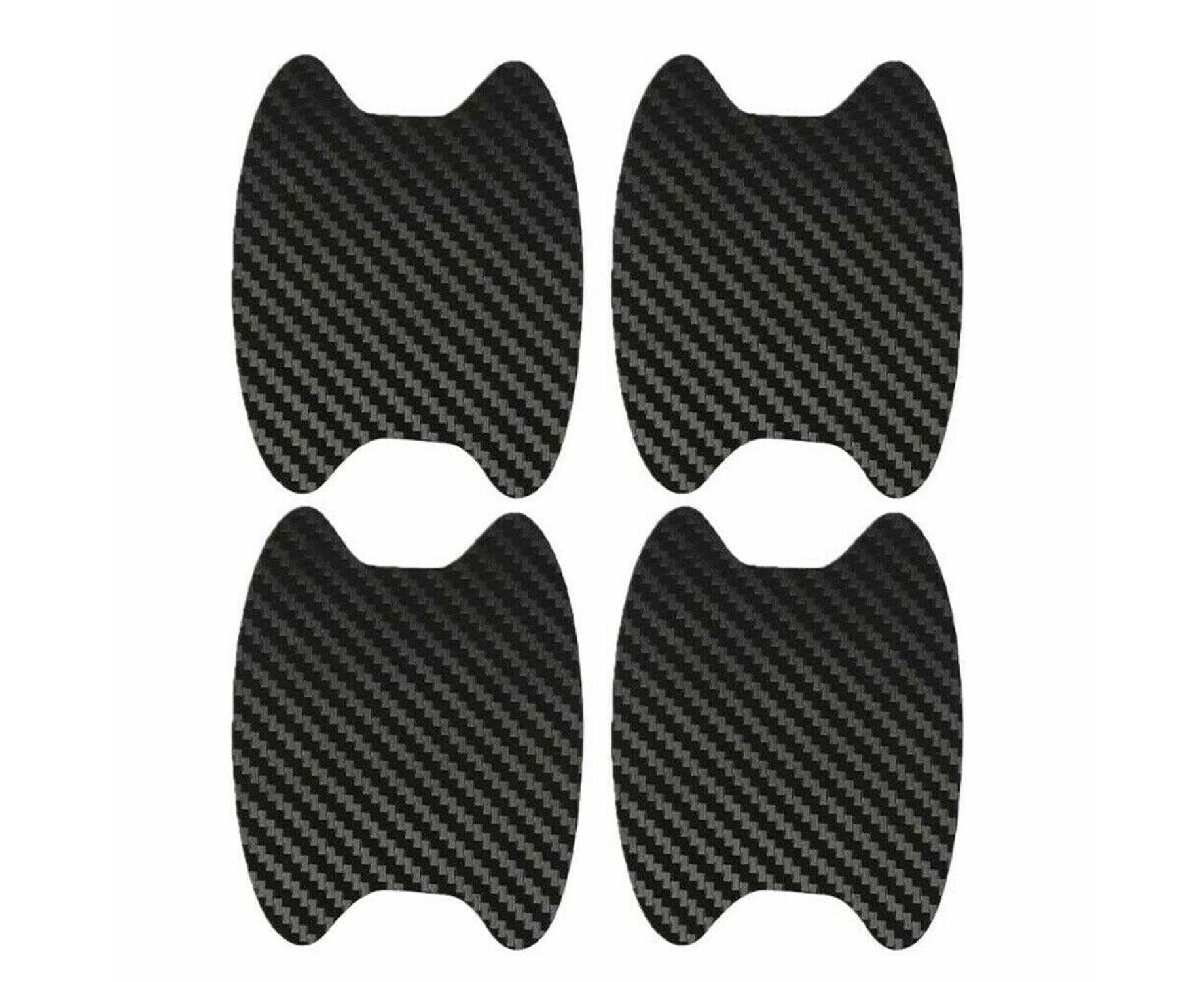 4pcs Car Door Handle 3D Carbon fiber Anti Scratch Protector Film Cover Sticker