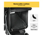 Pawz Pet Stroller 3 Wheels Dog Cat Cage Puppy Pushchair Travel Walk Carrier Pram