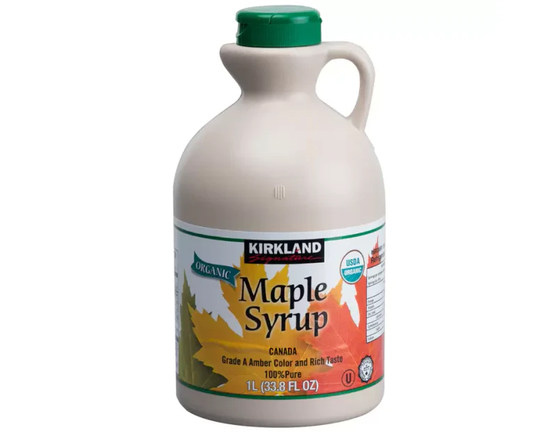 2 x Kirkland Signature Organic Maple Syrup 1L