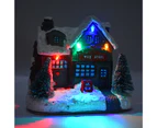 Luminous LED Light Snow House Display Mold Home Christmas Decor Ornament Gift-C