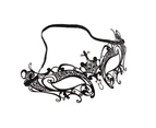 Masquerade Mask for Women Shiny Rhinestone Venetian Party Prom Ball Metal Mask