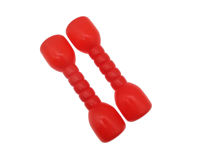 2Pcs Children Non-slip Dumbbells Arm Muscles Training Hand Weights for Fitness Red